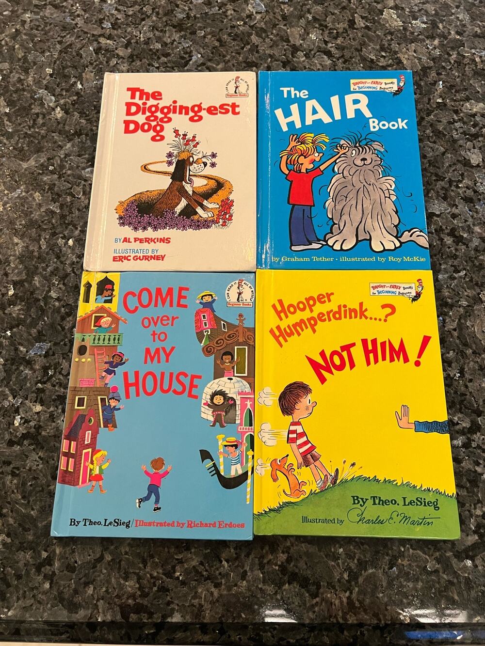 Bundle of 4 Vintage Dr. Seuss Hardcover Books